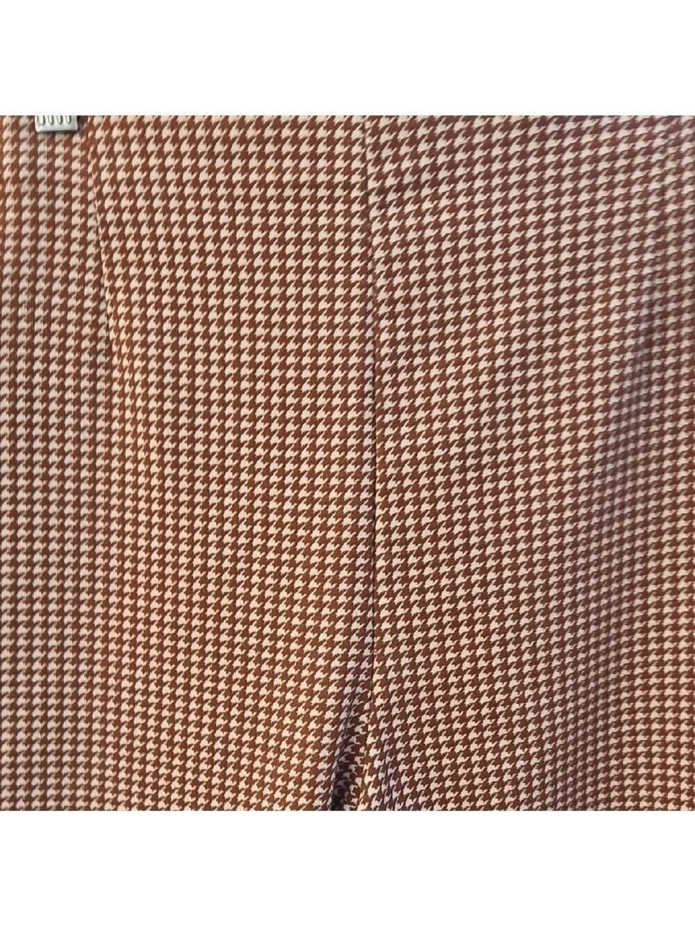 Jules & Leopold Brown Houndstooth Checkered Chinos - Picture 5 of 7